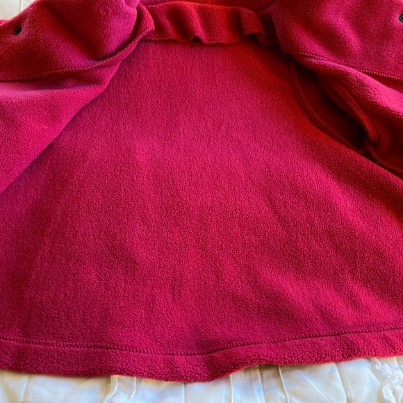 Vintage 1990's Bio Bottoms Girls 4/5 Fleece Coat and Hat Set - Picture 4 of 7